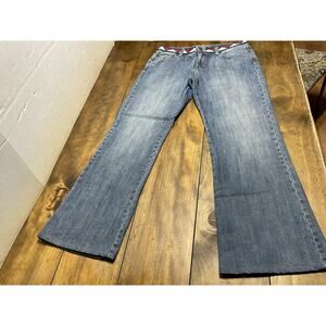 DOUBLE D RANCH Womens Size 11 Beaded Western Jeans ALTERED